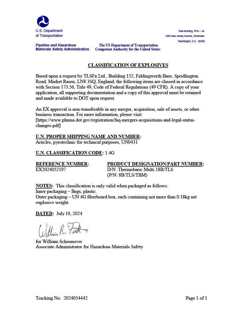 EVENT PICKUP IWA M11 Gen V 7 BANG Thermobaric Device