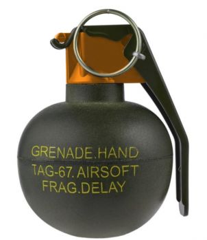 EVENT PICKUP TAGinn TAG-67W (Airsoft BBs) Fragmentation Airsoft Pyrotechnic Hand Grenade - Single