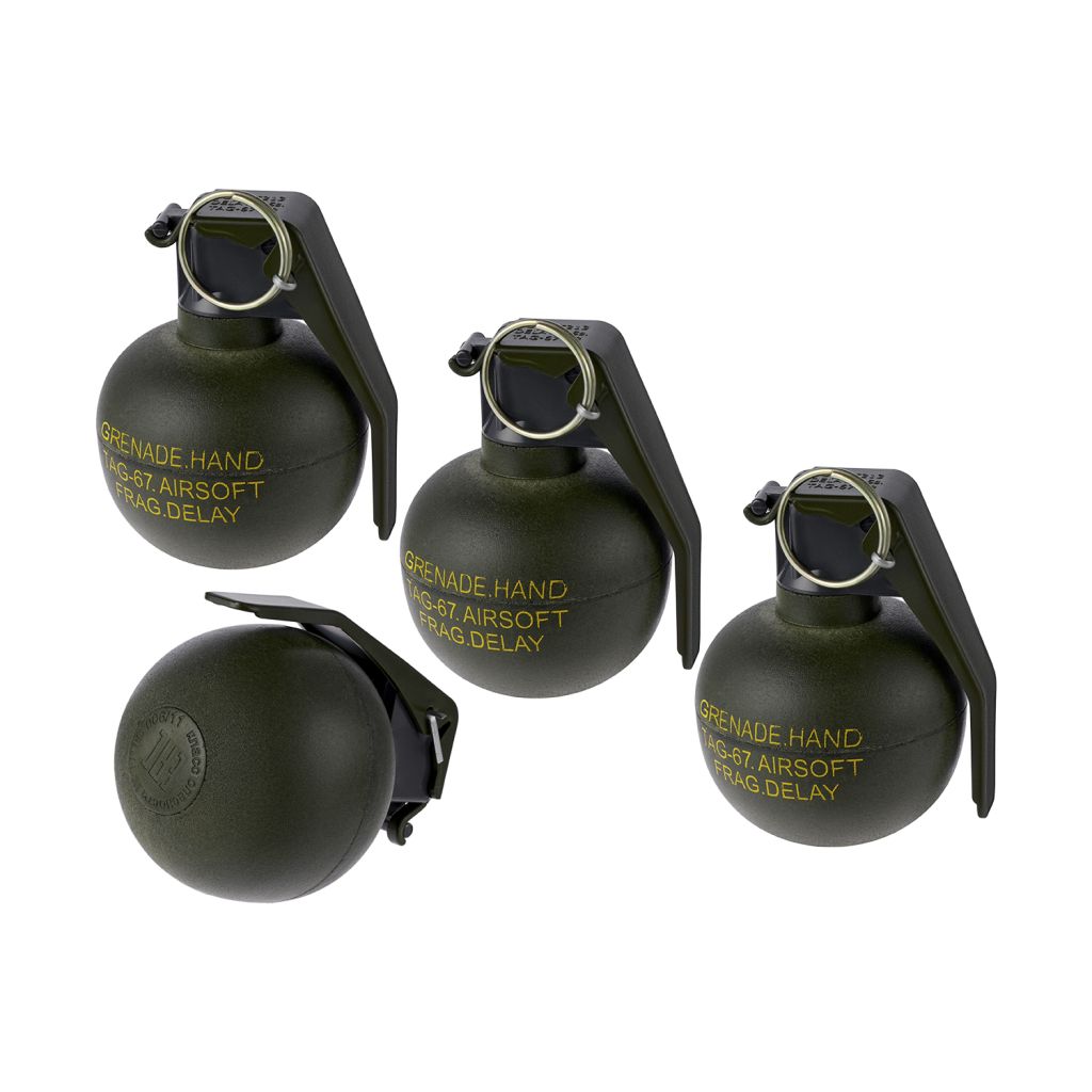 PYRO SHIPPED TAGinn TAG-67W (Airsoft BBs) Fragmentation Airsoft Pyrotechnic Hand Grenade