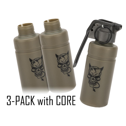 APS Thunder Devil CO2 Single Use BB Grenade Shell (Package: Set of 3 with Core)