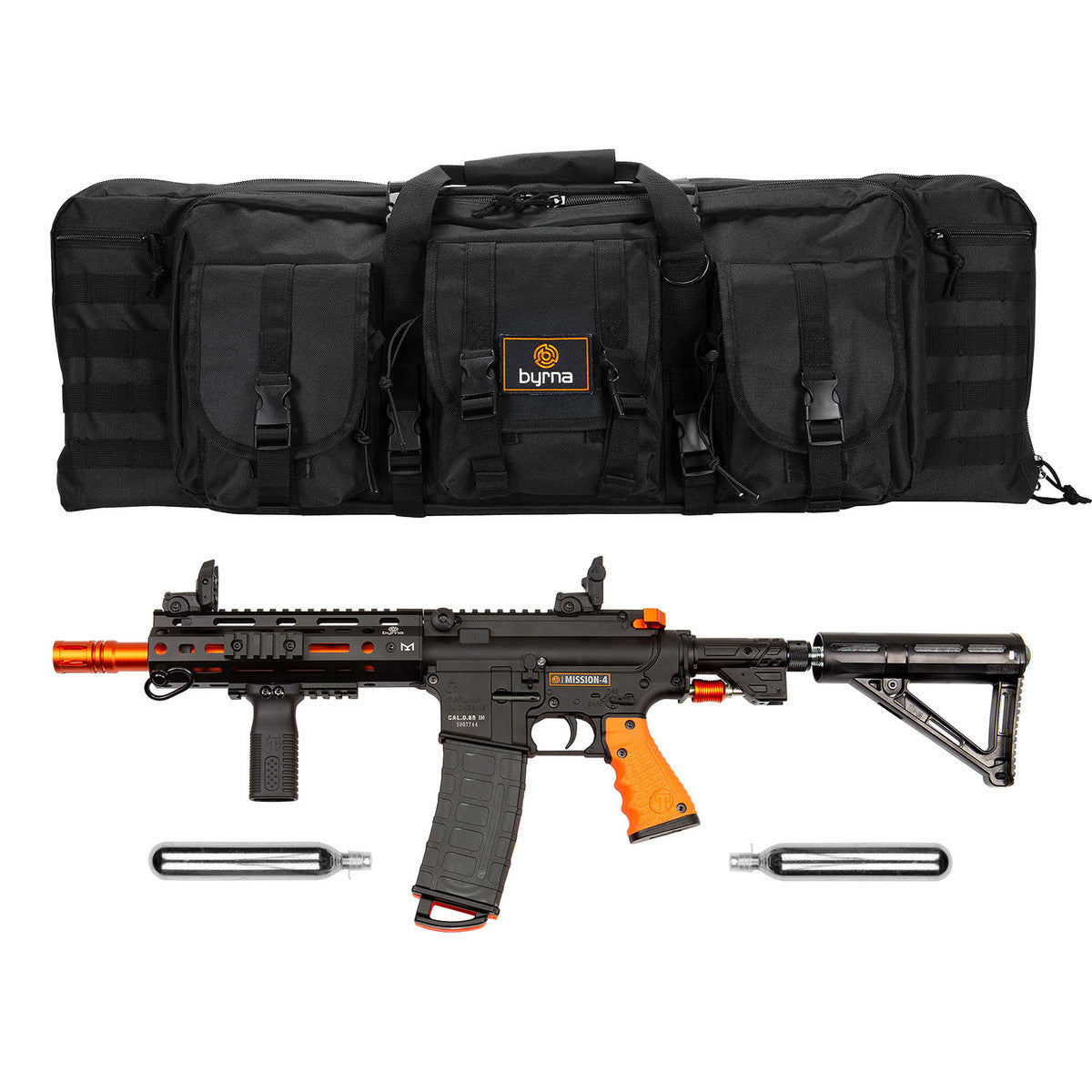 Byrna Mission-4 Launcher Kit; Byrna AR-15 Style Pepper Ball Gun
