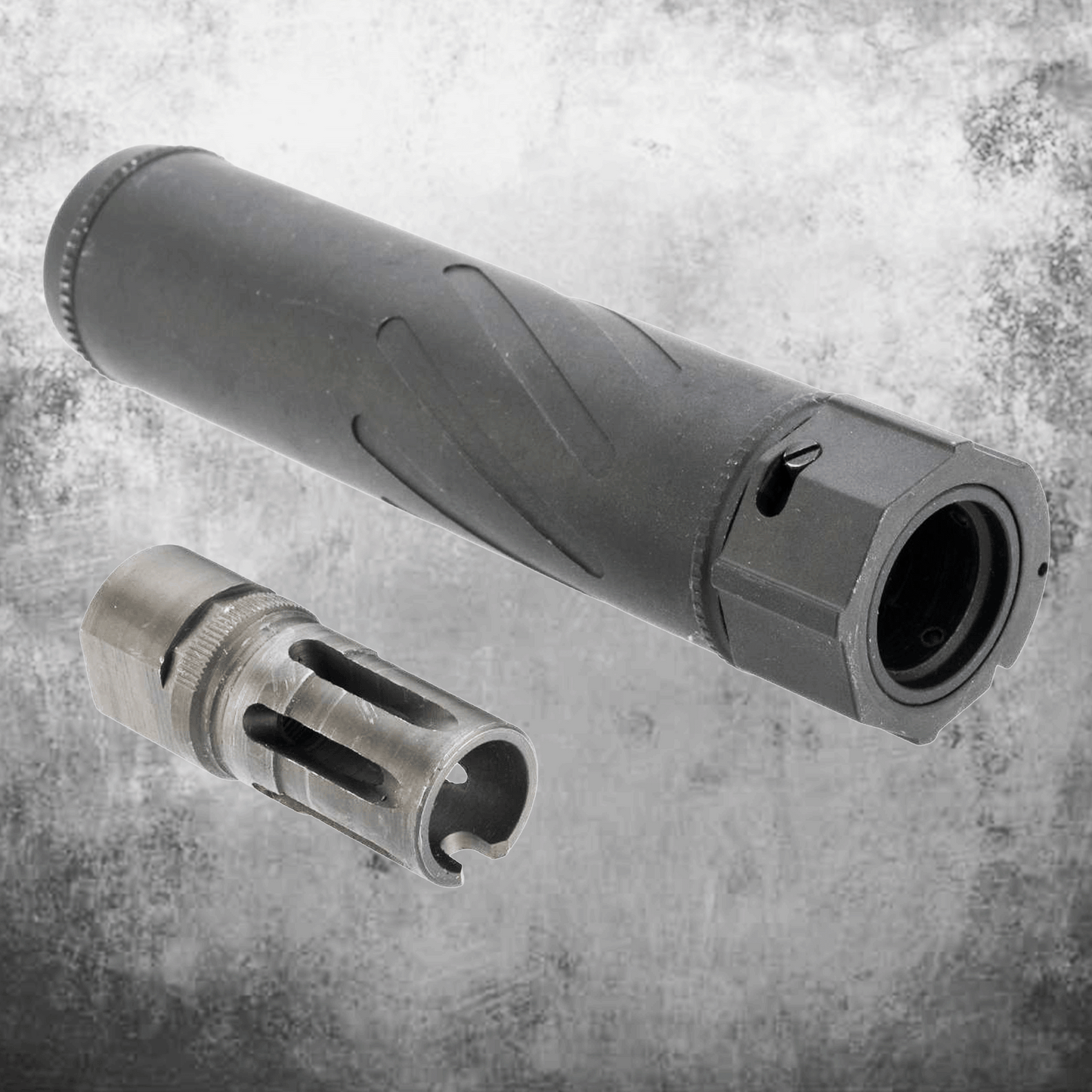 5KU SOCOM 556MG 6" Metal QD Mock Suppressor w/Flash hider