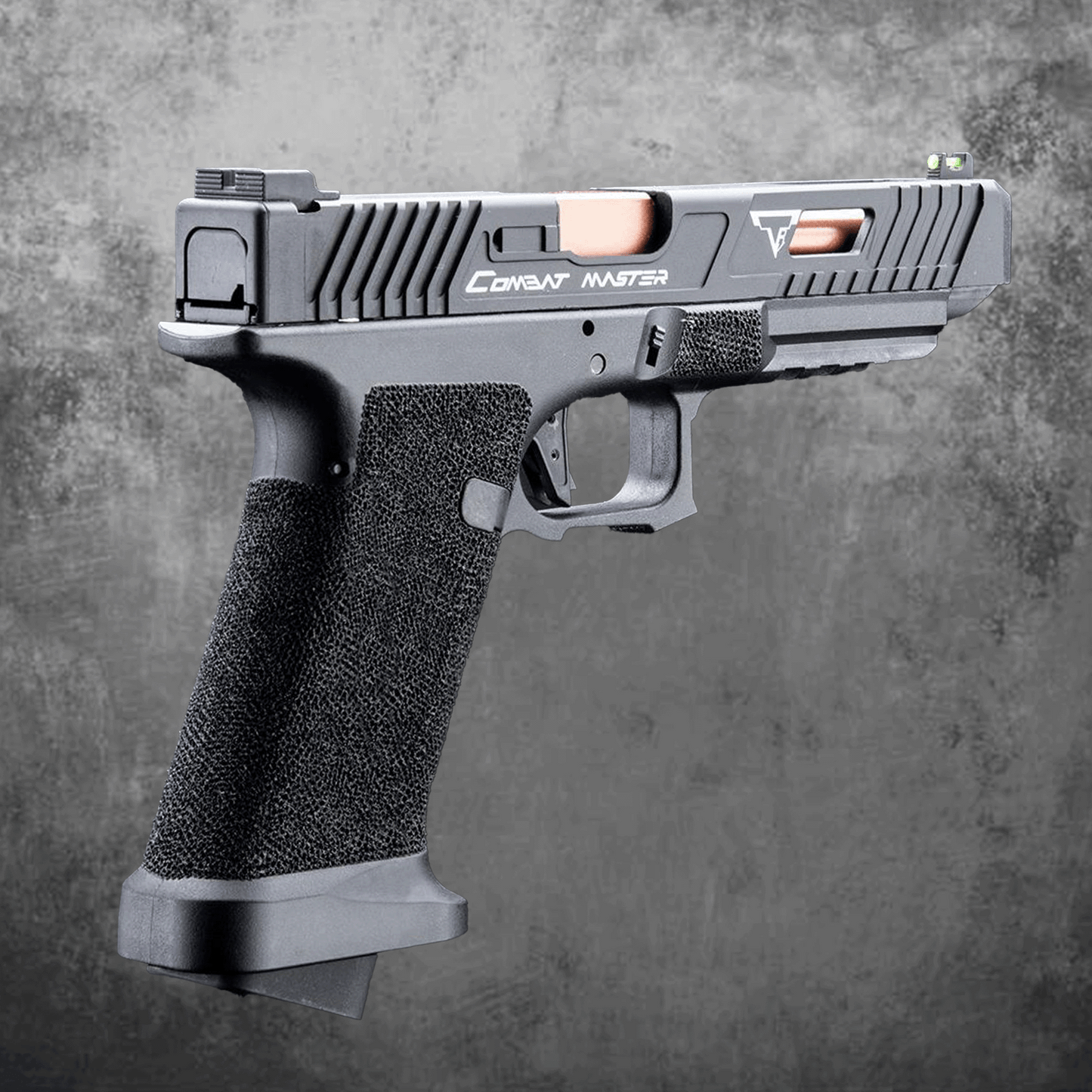 Custom TTI JW2 Polymer Combat Master Slide + Ultimate GBB Frame Custom Gas Blowback Airsoft Pistol