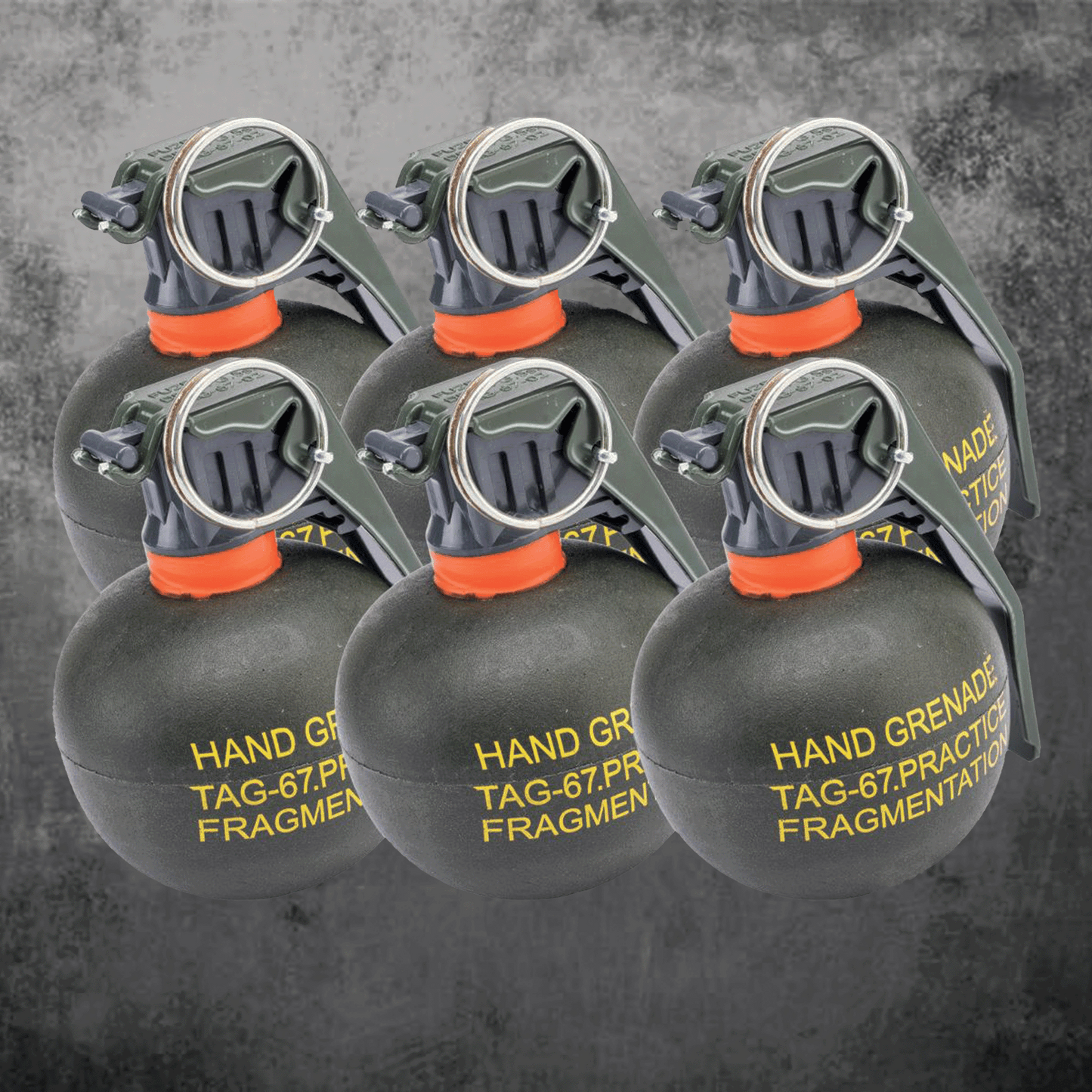 PYRO SHIPPED TAGinn TAG-67PC (No BBs) Airsoft Pyrotechnic Hand Grenade (6 pieces)