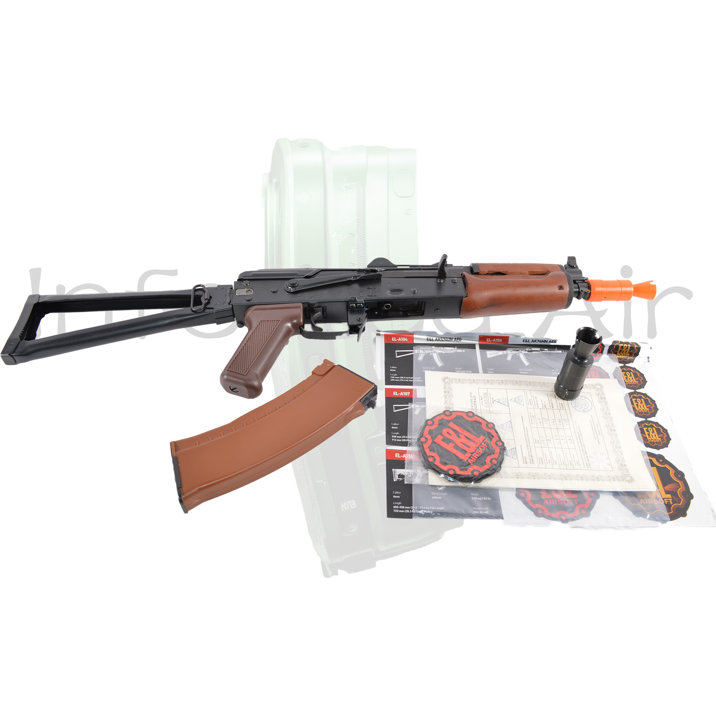 E&L Full Metal Real Wood AKS-74UN Airsoft Auto Electric Gun (AEG)