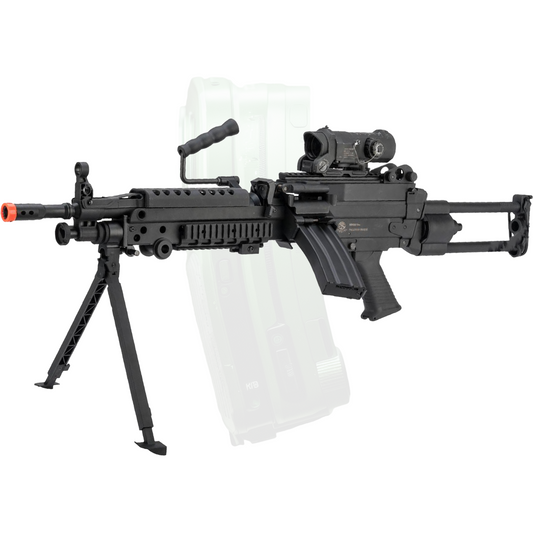 Cybergun FN Licensed M249 "Featherweight" Airsoft Machine Gun (Model: MK46 / <350 FPS)
