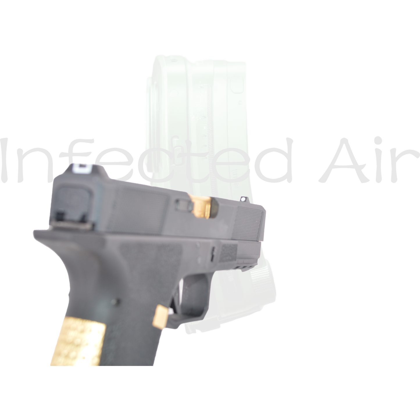 EMG SAI BLU Compact w/ EMG Tier One Utility RMR-Cut Slide GBB Airsoft Pistol (Color: Gold)