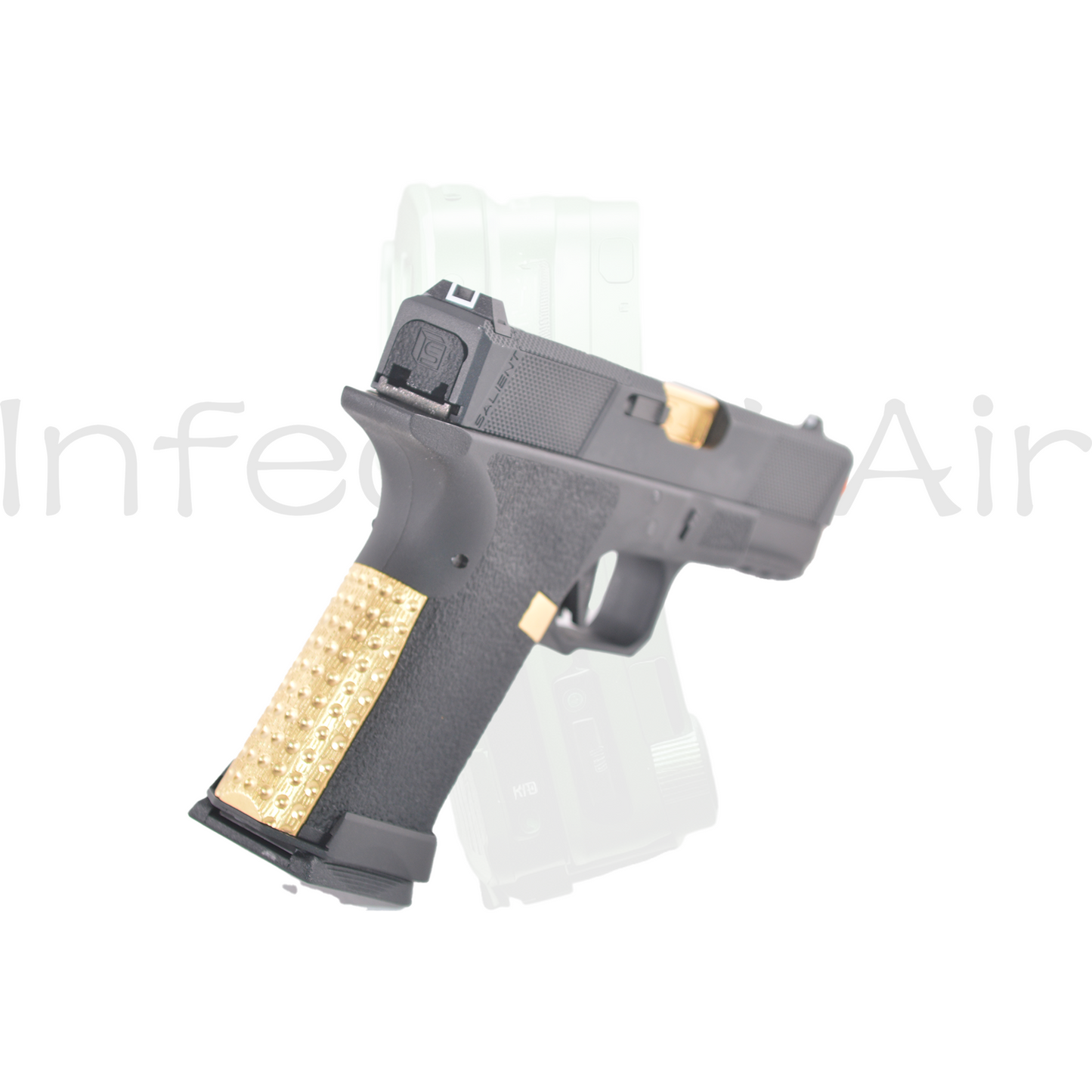 EMG SAI BLU Compact w/ EMG Tier One Utility RMR-Cut Slide GBB Airsoft Pistol (Color: Gold)