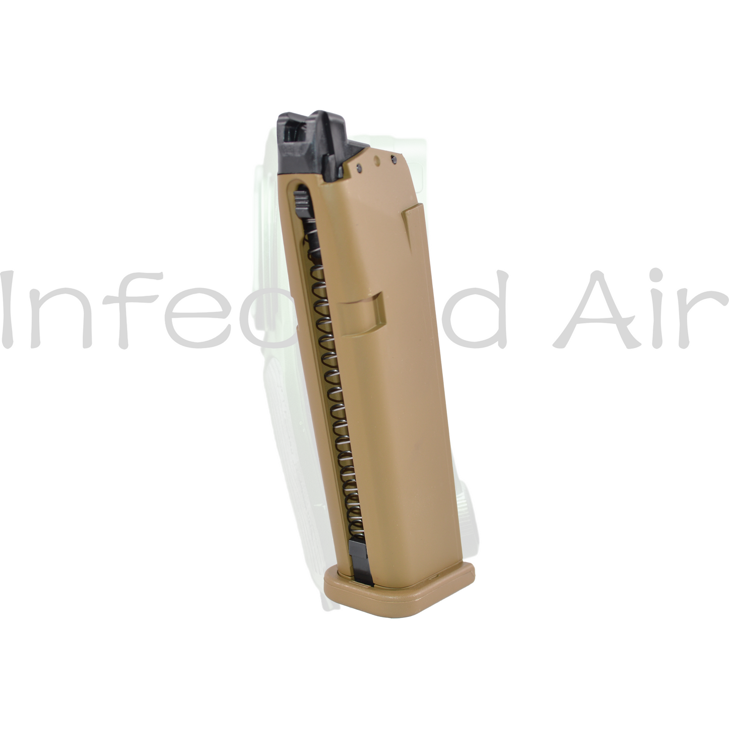 Elite Force 20rd Magazine for GLOCK Licensed G19X Airsoft Gas Blowback Pistols, Tan