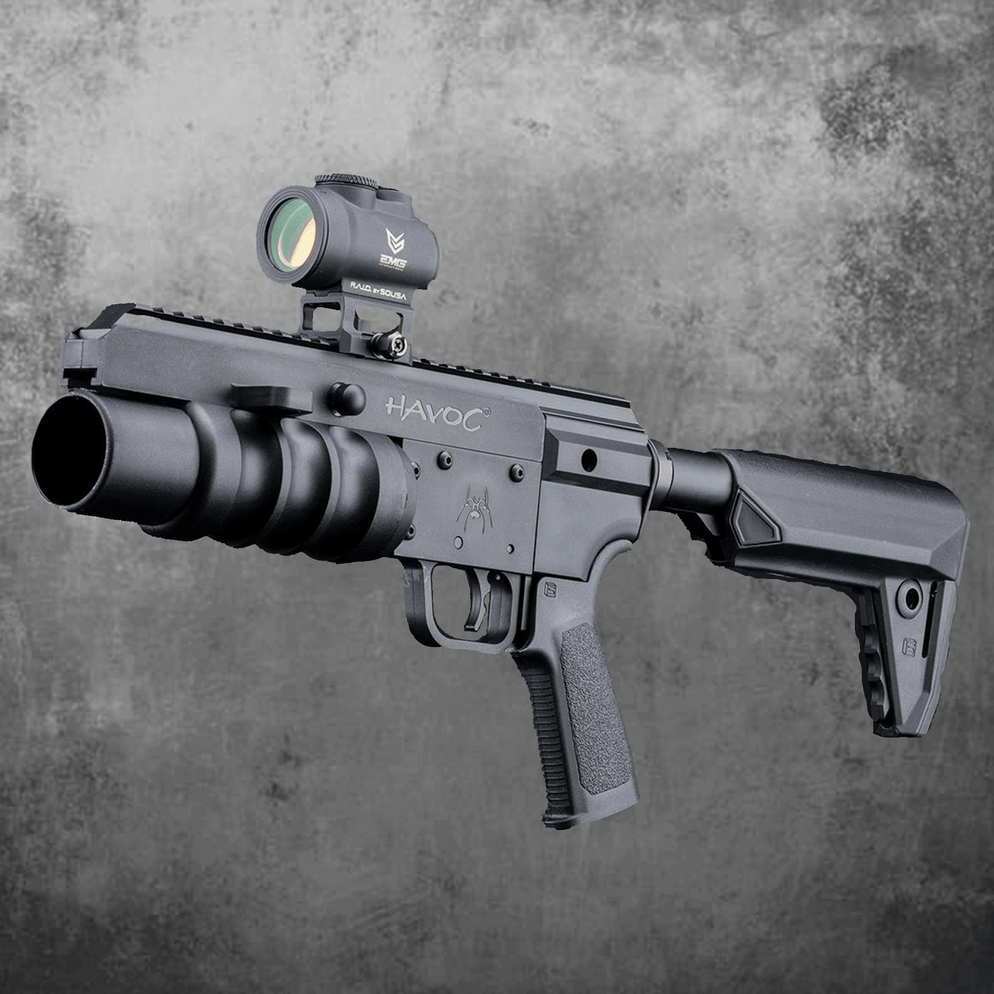 EMG / Spike's Tactical Havoc Grenade Launcher Kit w/ Kaos Stock System 9"