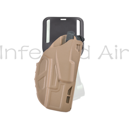 Safariland 7378 ALS GLOCK 19/19X/23 Holster with 670UBL (Universal Belt Loop), Mid/Low Ride