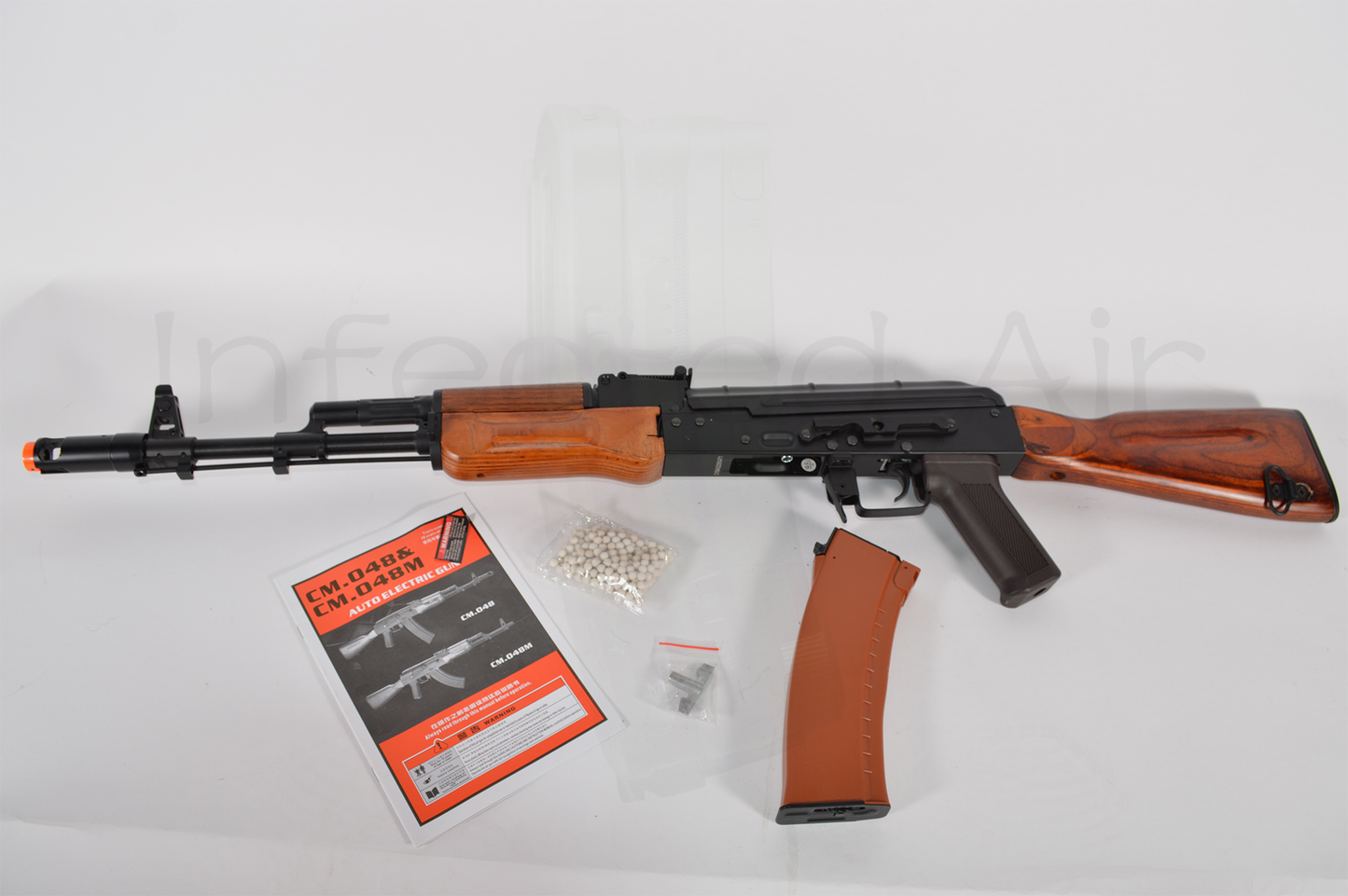 CYMA AK74N Real Wood, Stainless Steel Airsoft Auto Electric Gun (AEG)