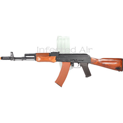 CYMA AK74N Real Wood, Stainless Steel Airsoft Auto Electric Gun (AEG)