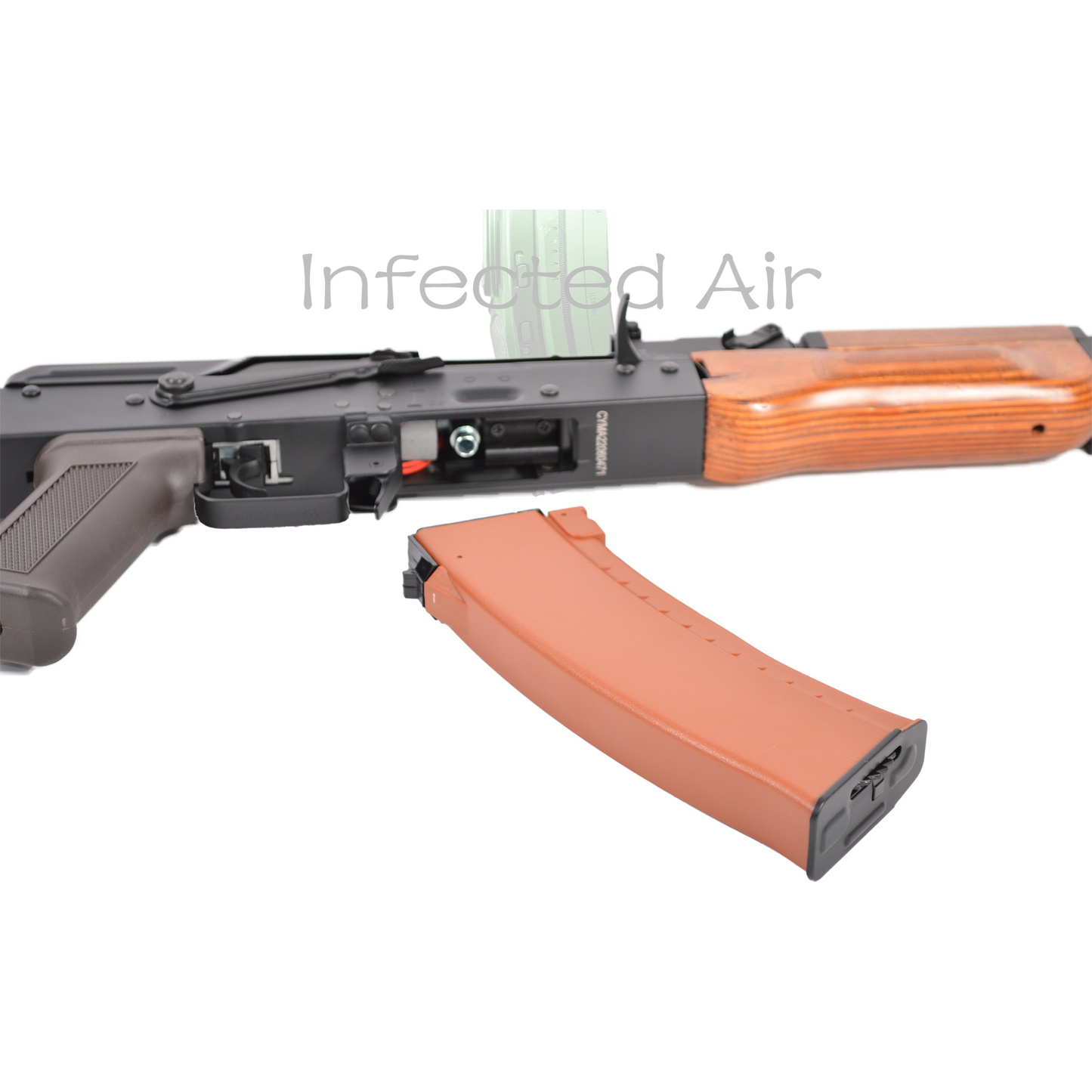 CYMA AK74N Real Wood, Stainless Steel Airsoft Auto Electric Gun (AEG)