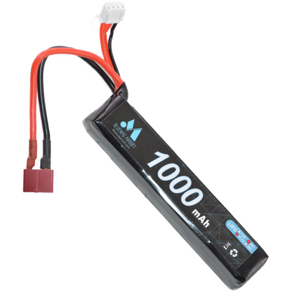 BlueMag Airsoft Stick Type 11.1v 1000mAh 20C Lipo, Deans