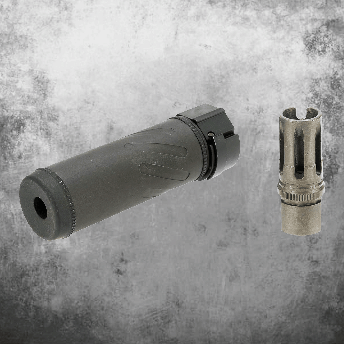 5KU SOCOM 556MG 5" Metal QD Mock Suppressor w/Flash hider