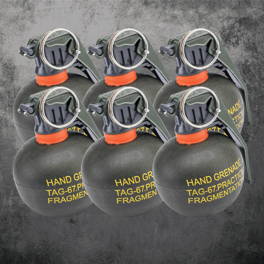 PYRO SHIPPED TAGinn TAG-67PC (No BBs) Airsoft Pyrotechnic Hand Grenade (6 pieces)