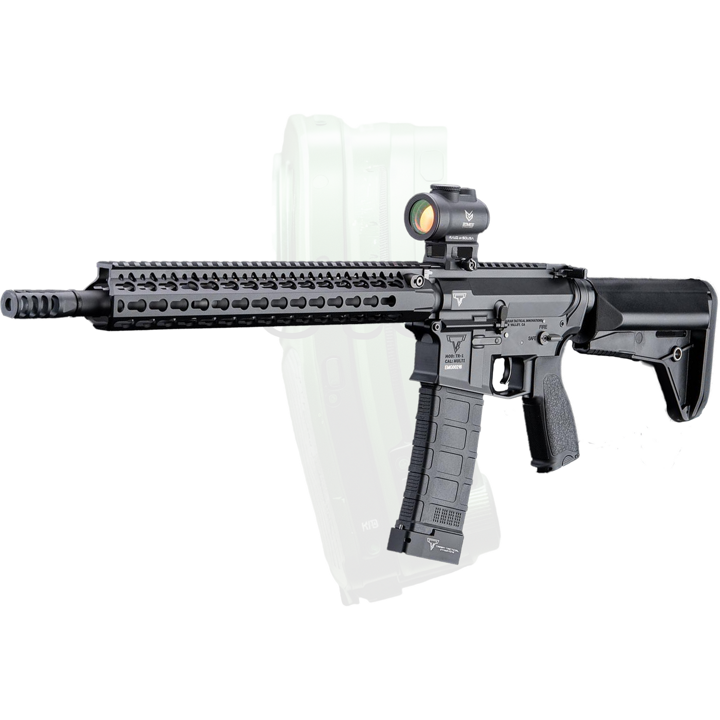 EMG TTI Licensed TR-1 M4E1 "Ultralight" SBR Airsoft AEG Rifle, Black