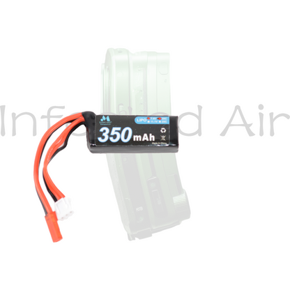 Airsoft HPA Engine Battery BlueMag Airsoft 7.4v 350mAh Lipo Battery