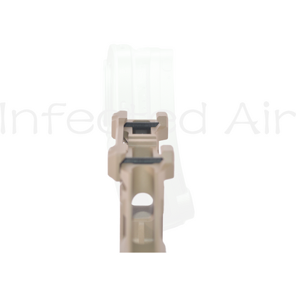 Infected Air Dual Optic Mount for PEQ Style Laser & Red Dot Optic