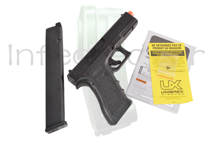 Elite Force Fully Licensed GLOCK 18C Semi / Full Auto Gas Blowback Airsoft Pistol with Extended Mag, Green Gas