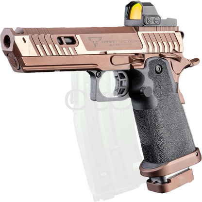 EMG TTI Licensed Sand Viper 2011 Full Auto GBB Airsoft Pistol, Two-Tone