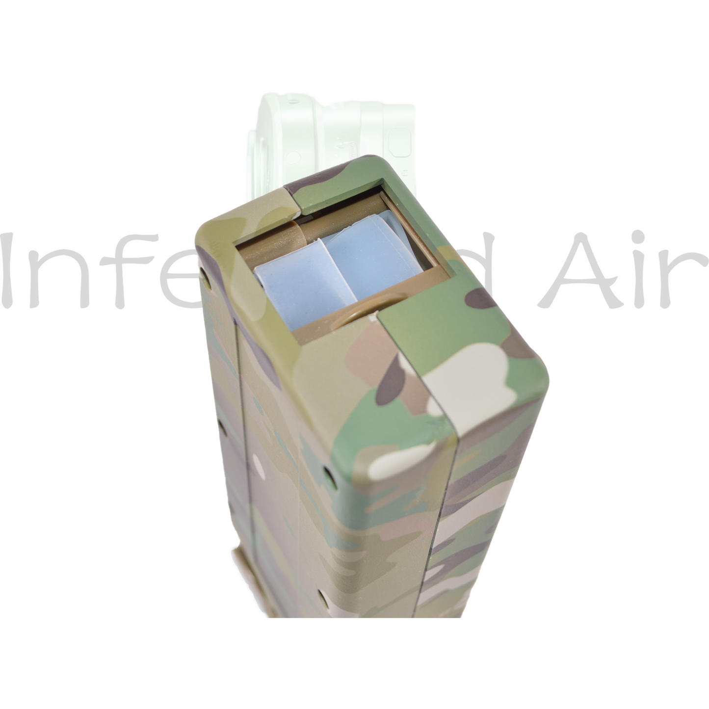 Infected Air SILENT Sidewinder, 1000rd 6mm Airsoft Speedloader for M4 Style Magazine, SILENT Insert