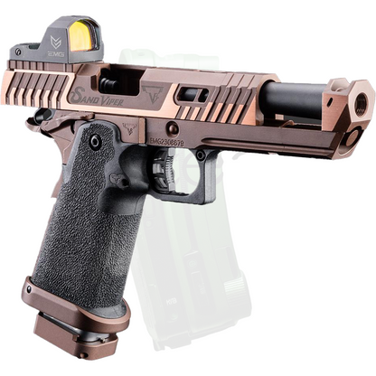 EMG TTI Licensed Sand Viper 2011 Full Auto GBB Airsoft Pistol, Two-Tone