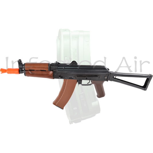 E&L Full Metal Real Wood AKS-74UN Airsoft Auto Electric Gun (AEG)