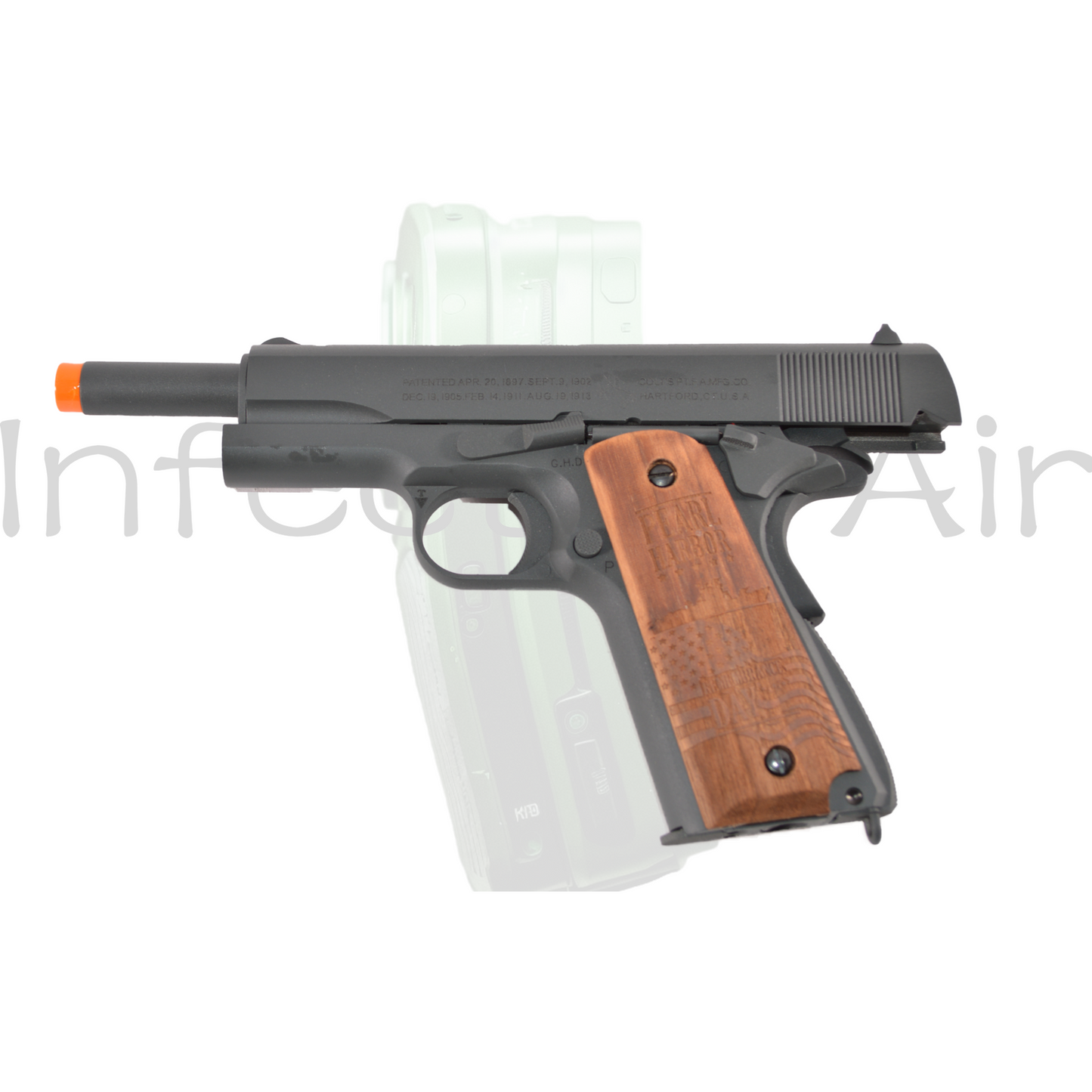 Cybergun Colt Licensed 1911 80th Pearl Harbor Collectors Edition Airsoft Gas Blowback Pistol, C02