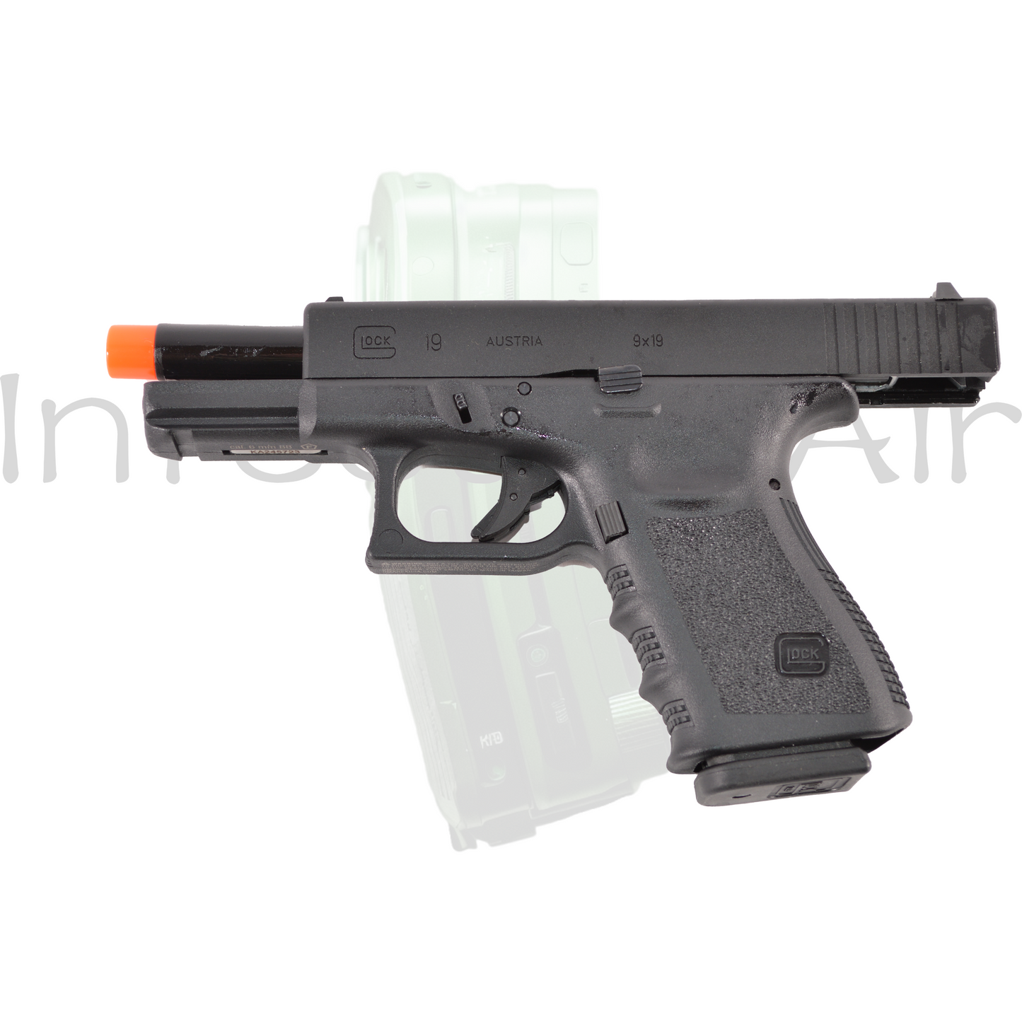 Elite Force Fully Licensed GLOCK 19 Gen.3 Gas Blowback Airsoft Pistol, Green Gas