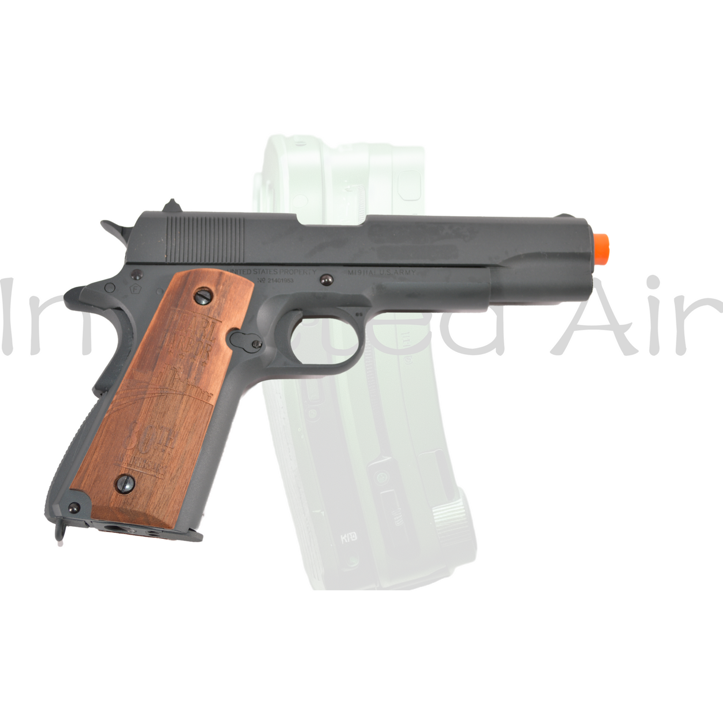 Cybergun Colt Licensed 1911 80th Pearl Harbor Collectors Edition Airsoft Gas Blowback Pistol, C02