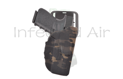 Safariland 7378 ALS GLOCK 19/19X/23 Holster with 670UBL (Universal Belt Loop), Mid/Low Ride