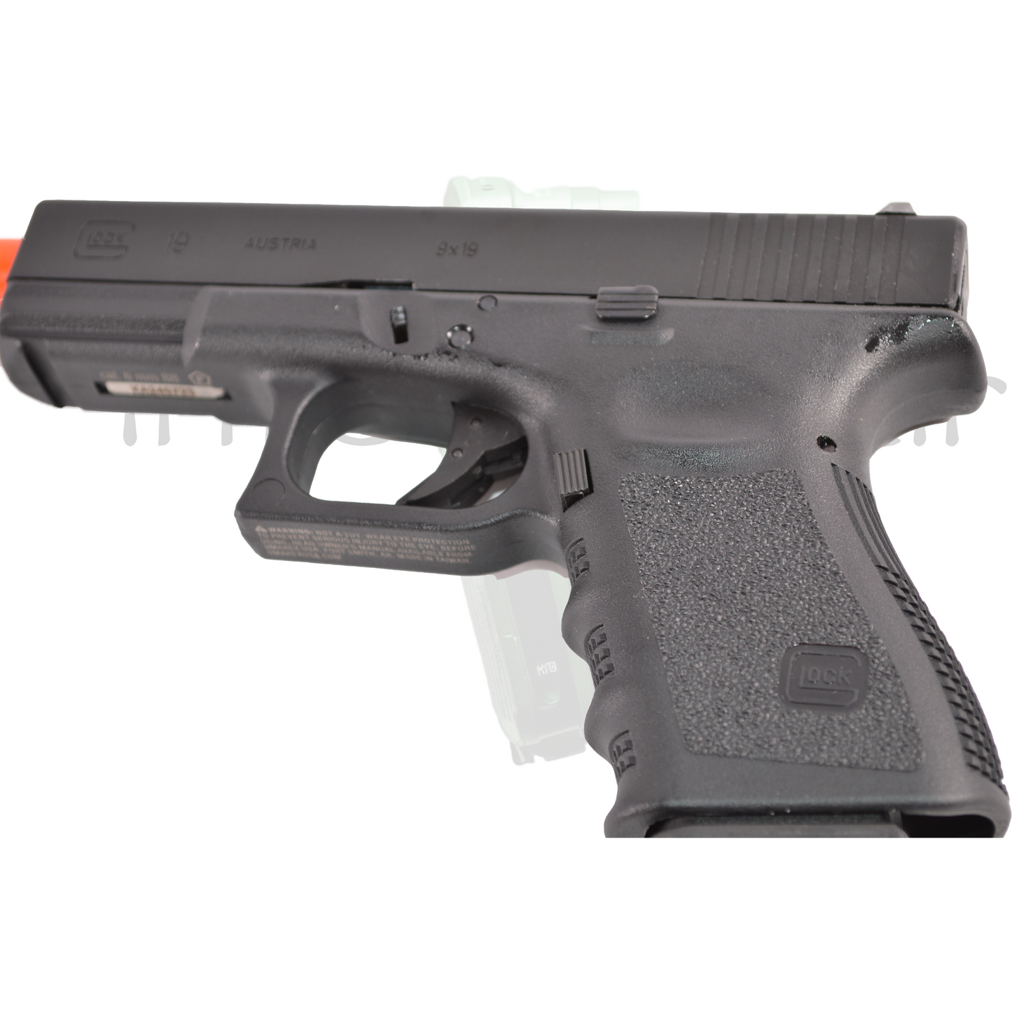 Elite Force Fully Licensed GLOCK 19 Gen.3 Gas Blowback Airsoft Pistol, Green Gas