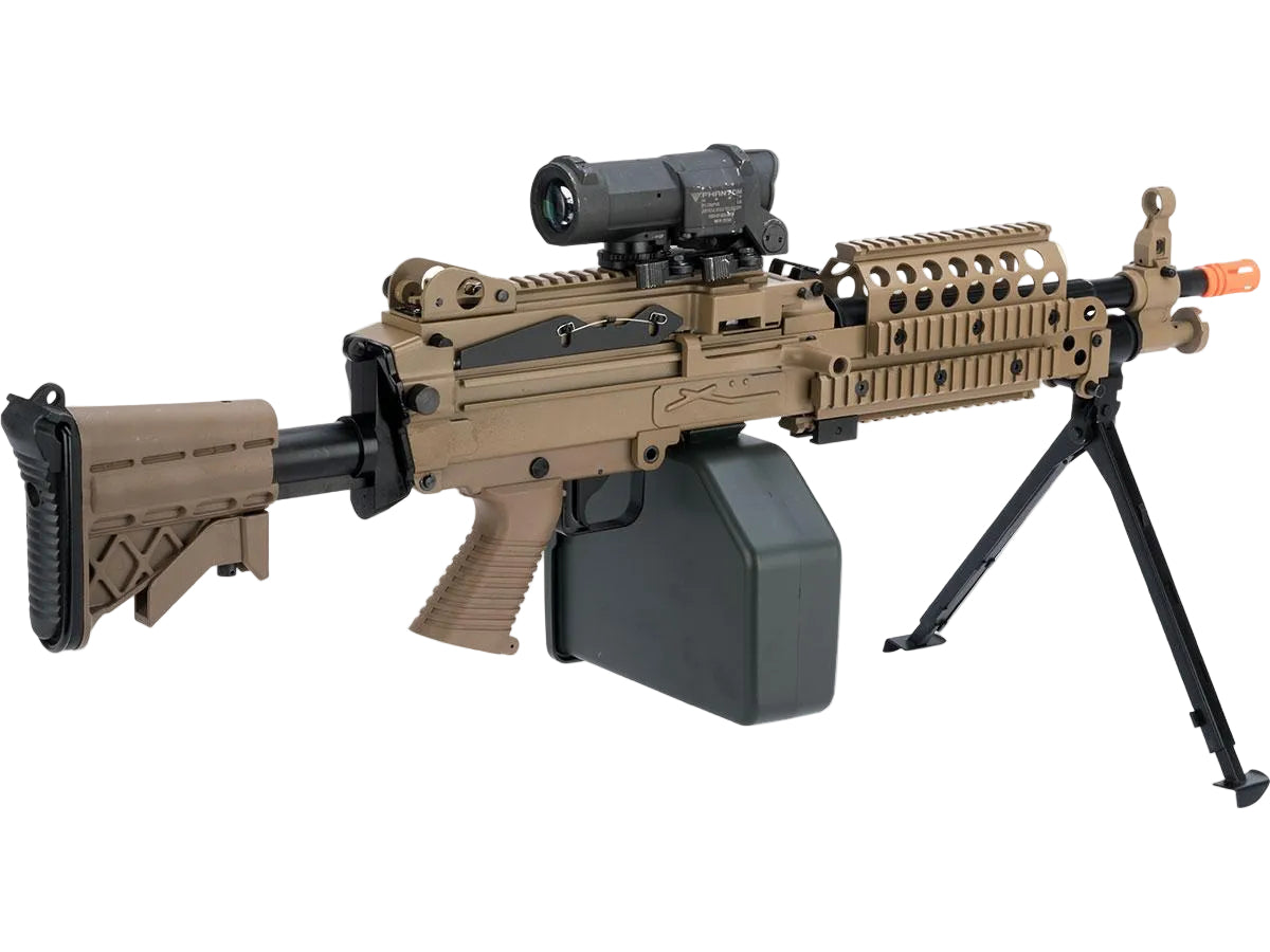 A&K / Cybergun FN Licensed M249 MINIMI SAW Machine Gun w/ Metal Receiver