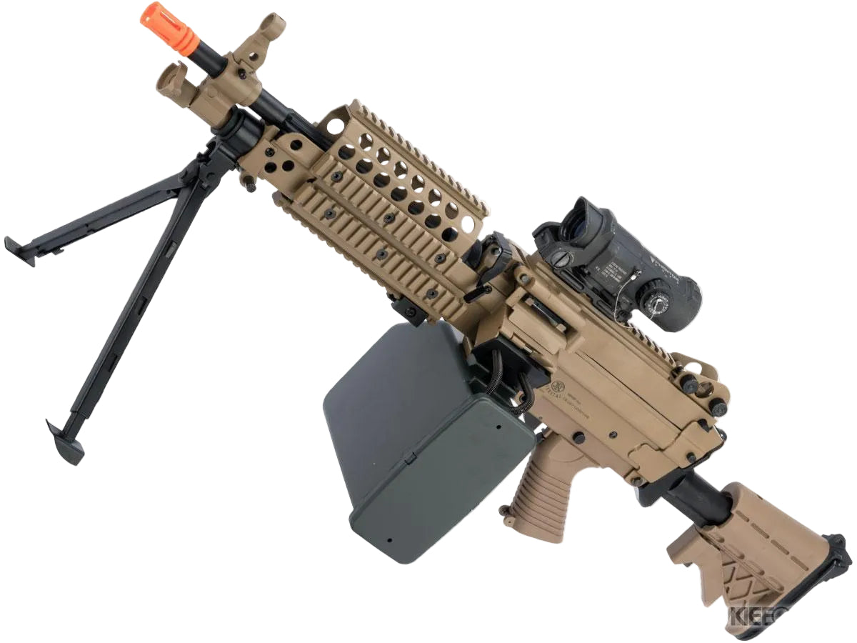 A&K / Cybergun FN Licensed M249 MINIMI SAW Machine Gun w/ Metal Receiver