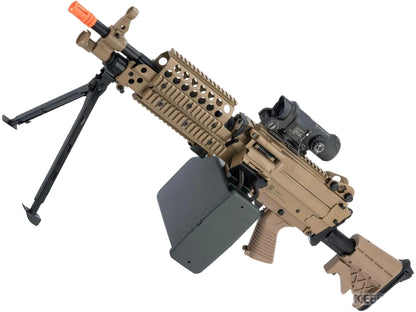 A&K / Cybergun FN Licensed M249 MINIMI SAW Machine Gun w/ Metal Receiver