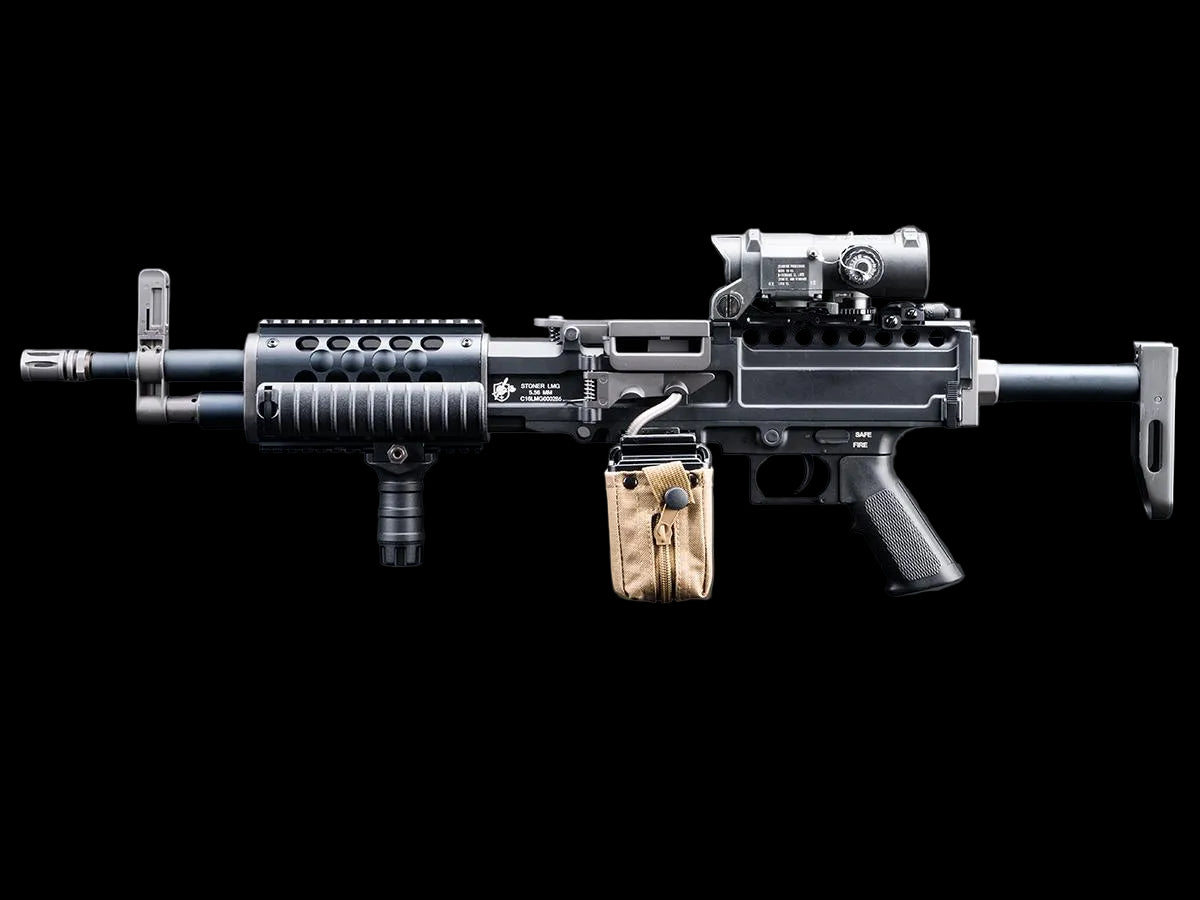EMG x Knight's Armament Company Stoner 96 Airsoft AEG Light Machine Gun - Classic Army