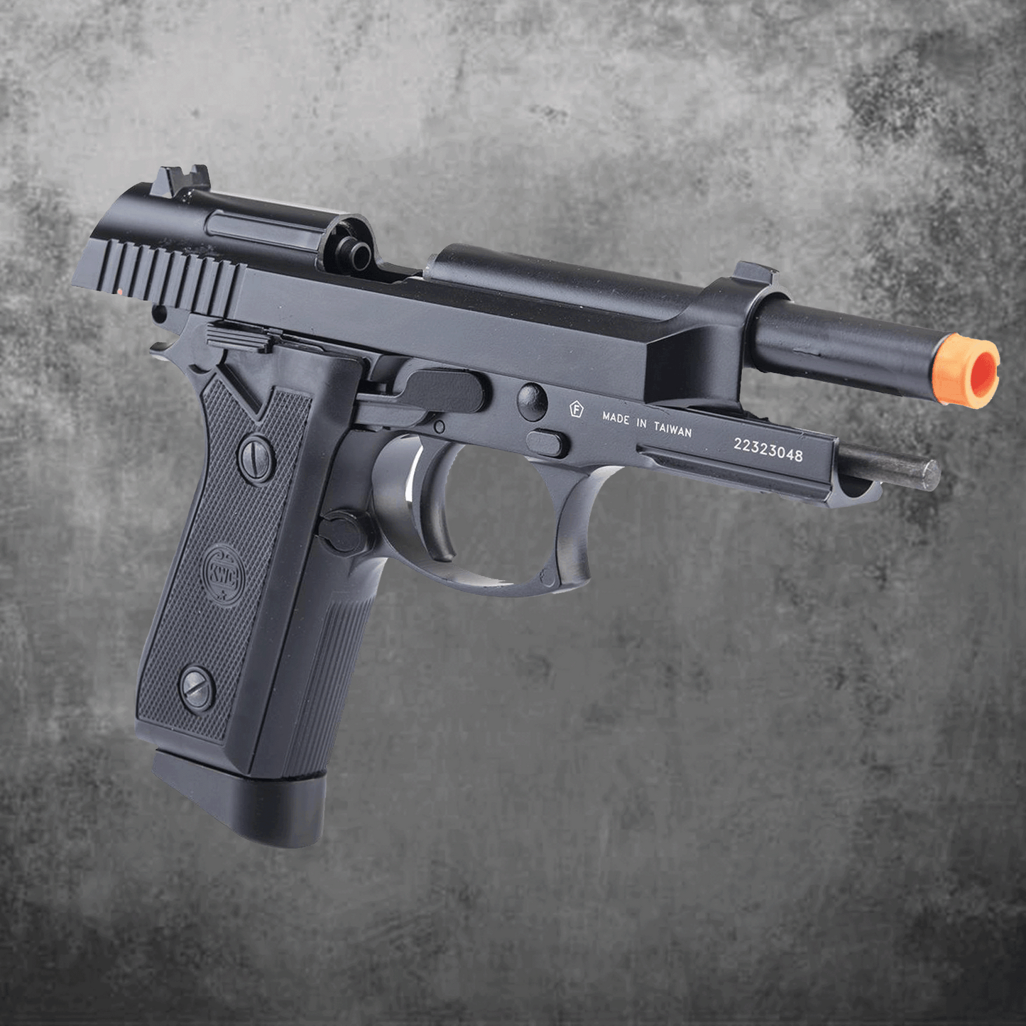 Taurus M9 PT92 Full Metal Semi / Full Auto Select Fire CO2 Gas Blowback Airsoft Pistol by KWC
