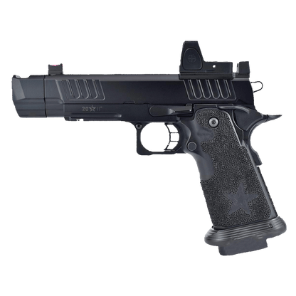 6mmProShop Staccato Licensed P COMP SOC 2011 Gas Blowback T8 Airsoft Pistol w/ Muzzle Compensator