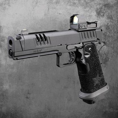 6mmProShop Staccato Licensed XC 2011 Gas Blowback T8 Airsoft Pistol w/ Muzzle Compensator
